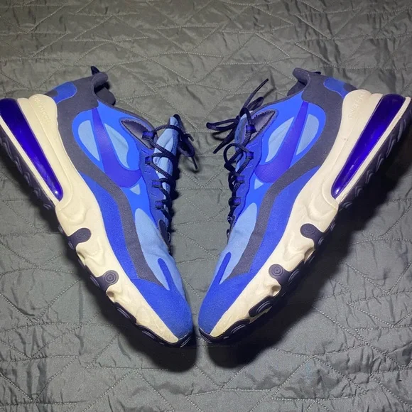 Nike Shoes Air Max 27 React Light Blue Size 15 Mens Poshmark